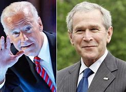 Image result for George W Bush Joe Biden