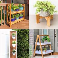 Image result for DIY Plant Stand From Recycled Materials