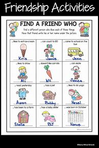 Image result for Friendship Activities for Kids