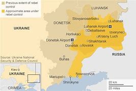Image result for Ukraine Separatist Territory Control Map