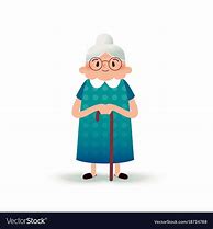 Image result for Happy Old Lady Cartoon