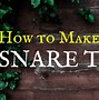 Image result for How to Set a Rabbit Snare