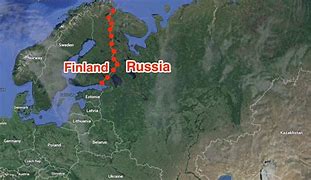 Image result for Finland Border with Russia Map
