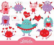 Image result for Monster Valentine Clip Art