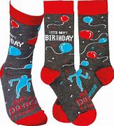 Image result for Personalized Then And Now Birthday Photo Socks - Personal Creations Customized Gift Socks