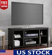 Image result for Mainstays Parsons TV Stand For Tvs Up To 50", Black Oak