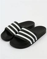 Image result for Black and Yellow Adidas Slides