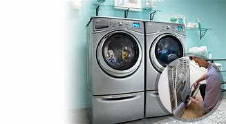 Image result for Washer and Dryer Hidden in Cabinet