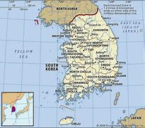 Image result for South Korea Map Location