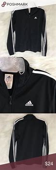 Image result for Black and White Adidas Track Jacket