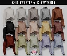 Image result for Sims 4 Elliesimple Knit Cropped Hoodie