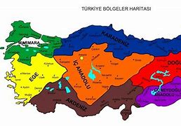 Image result for Turkiye Bolgeler Haritasi