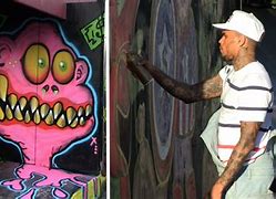 Image result for Chris Brown Drawing Graffiti