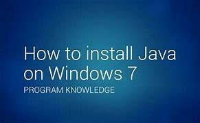 Image result for Installing Java On Windows 7
