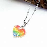 Image result for Rainbow Heart Necklace