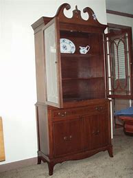 Image result for Antique China Cabinet
