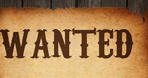 Image result for Wanted Sign Font