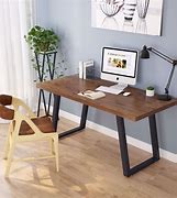 Image result for Dark Wood Office Desk
