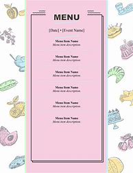 Image result for Free Catering Menu Templates