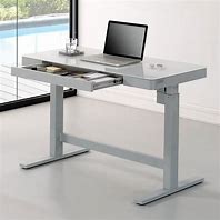 Image result for Glass Adjustable Height Desk