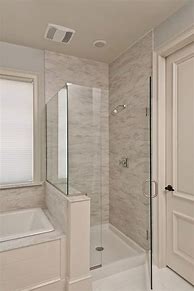 Image result for Bath and Shower in Small Bathroom