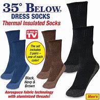Image result for 35 Below™ Thermal Socks - The Thicker Insulated Socks That Keep Feet Warm In The Cold - Size S/M.