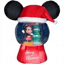 Image result for Mickey Mouse Christmas Inflatable Snow Globe