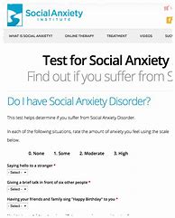 Image result for Anxiety Disorder Test