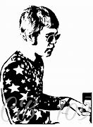 Image result for Elton John Stencil Art