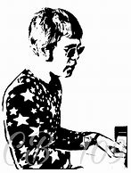 Image result for Elton John Drawing Silhouette