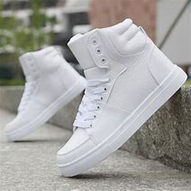 Image result for White High Top Sneakers for Men