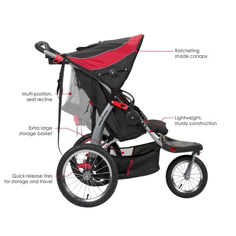 Amazon    Baby Trend Expedition Double Jogger, Elixer   Jogging  