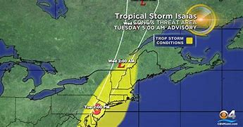 Image result for Cone of Hurricane Isaias