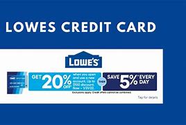 Image result for Lowe's Sign On Credit Card
