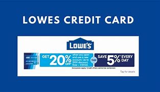 Image result for Lowe's Credit Card Discount