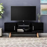 Image result for Black TV Tables with Lip