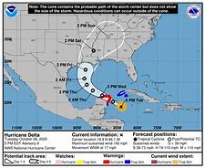 Image result for Hurricane Delta Track