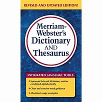 Image result for Dictionary and Thesaurus