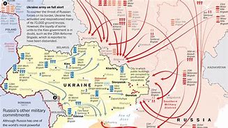 Image result for Ukraine War Map English