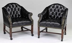 Image result for Club Chairs with Casters