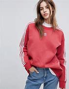 Image result for Adidas Black Sweatshirt with Red White and Blue Shoulder Stripes