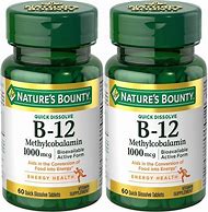 Image result for Methylcobalamin B-12 Complex (Sublingual), 6000 Mcg, 120 Fast Dissolve Tablets