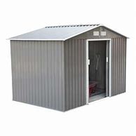 Image result for Outsunny 9'X6' Metal Outdoor Backyard Garden Utility Storage Tool Shed With Large Design & Weather-Resistance, Grey