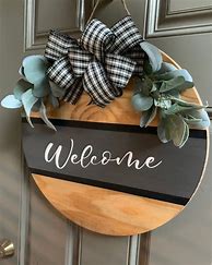 Image result for Wood Door Hangers Pinterest