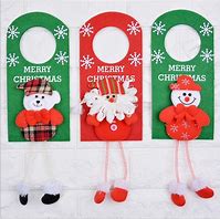 Image result for Felt Christmas Door Knob Hangers