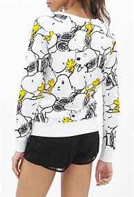 Image result for Snoopy Sweatshirt Forever 21