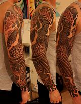 Image result for Phoenix Sleeve Tattoo