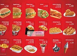 Image result for KFC Menu Sri Lanka