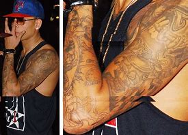 Image result for Chris Brown Arm Tattoos