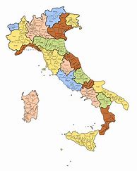 Image result for Map of Italy Regions and Provinces